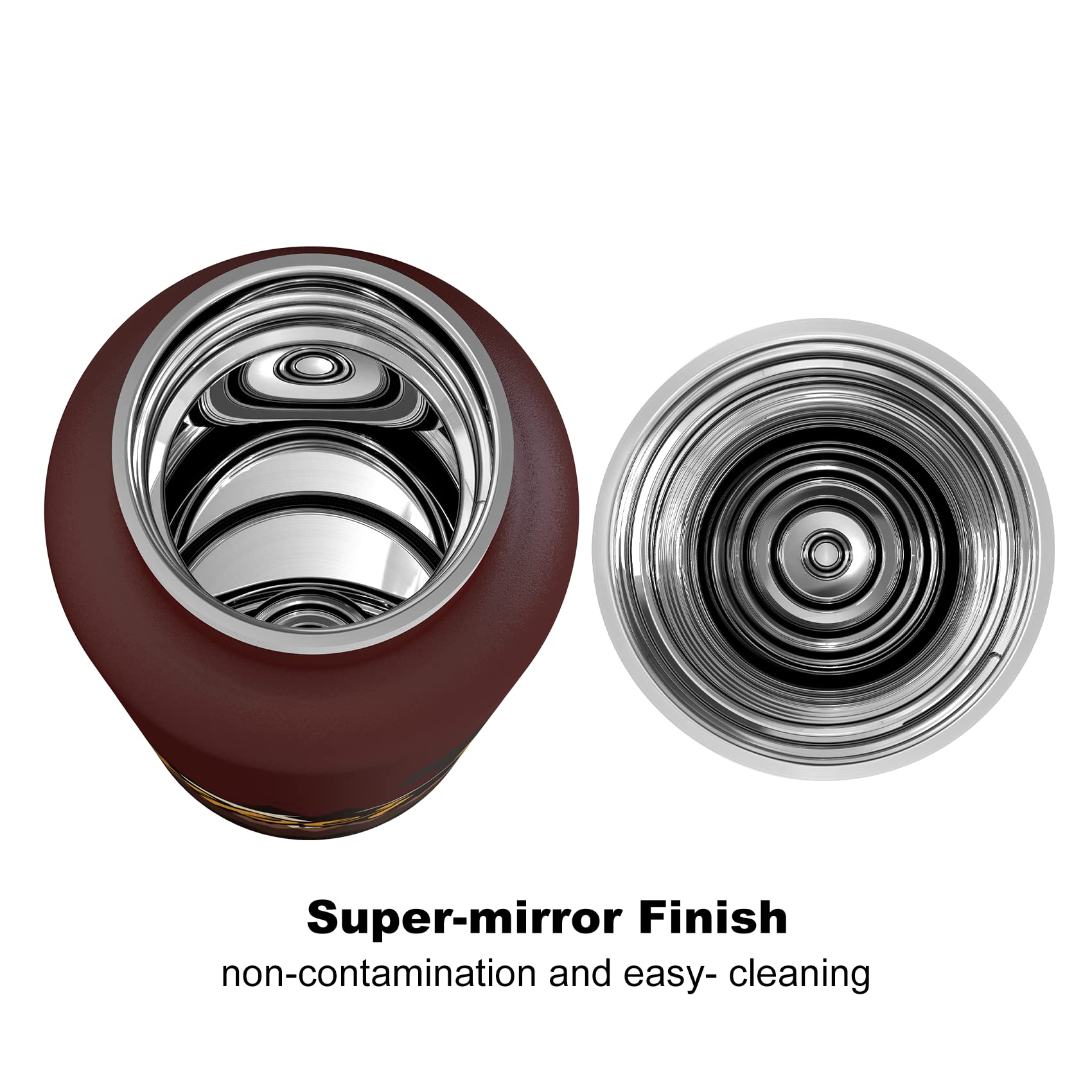 Super Sparrow Borraccia ultraleggera in acciaio inox 18/10-350 ml, 500 ml, 750 ml, borraccia termica in metallo, tappo flessibile standard, senza BPA, per palestra, viaggi, sport