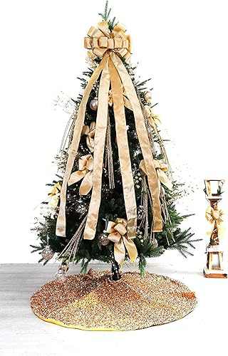 Miniatura 5 de Cinta de terciopelo navideño de 2.5 pulgadas x 10 yardas, cinta con alambre de 2.5 pulgadas de ancho para decoración de manualidades de Navidad,
