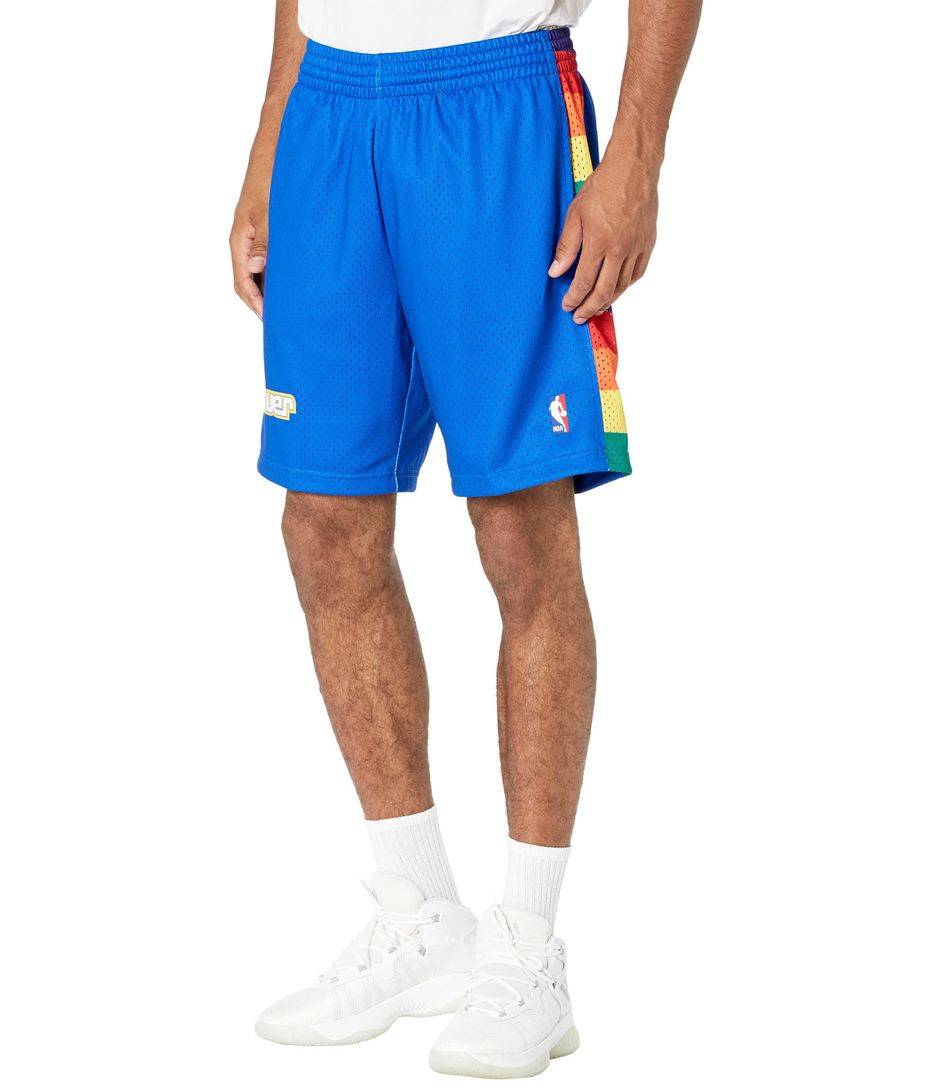Short Mitchell & Ness Denver Nuggets Road 91-92 avec logos brodés - 5