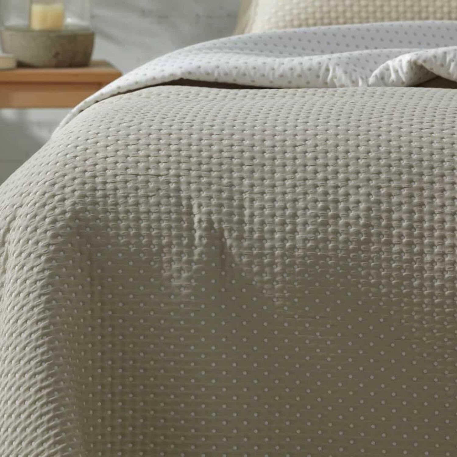 Burrito Blanco | Colcha Verano | Cama de 90cm. (+Medidas Disponibles) | Diseño 162 | Color Lino (90x190/200cm.)