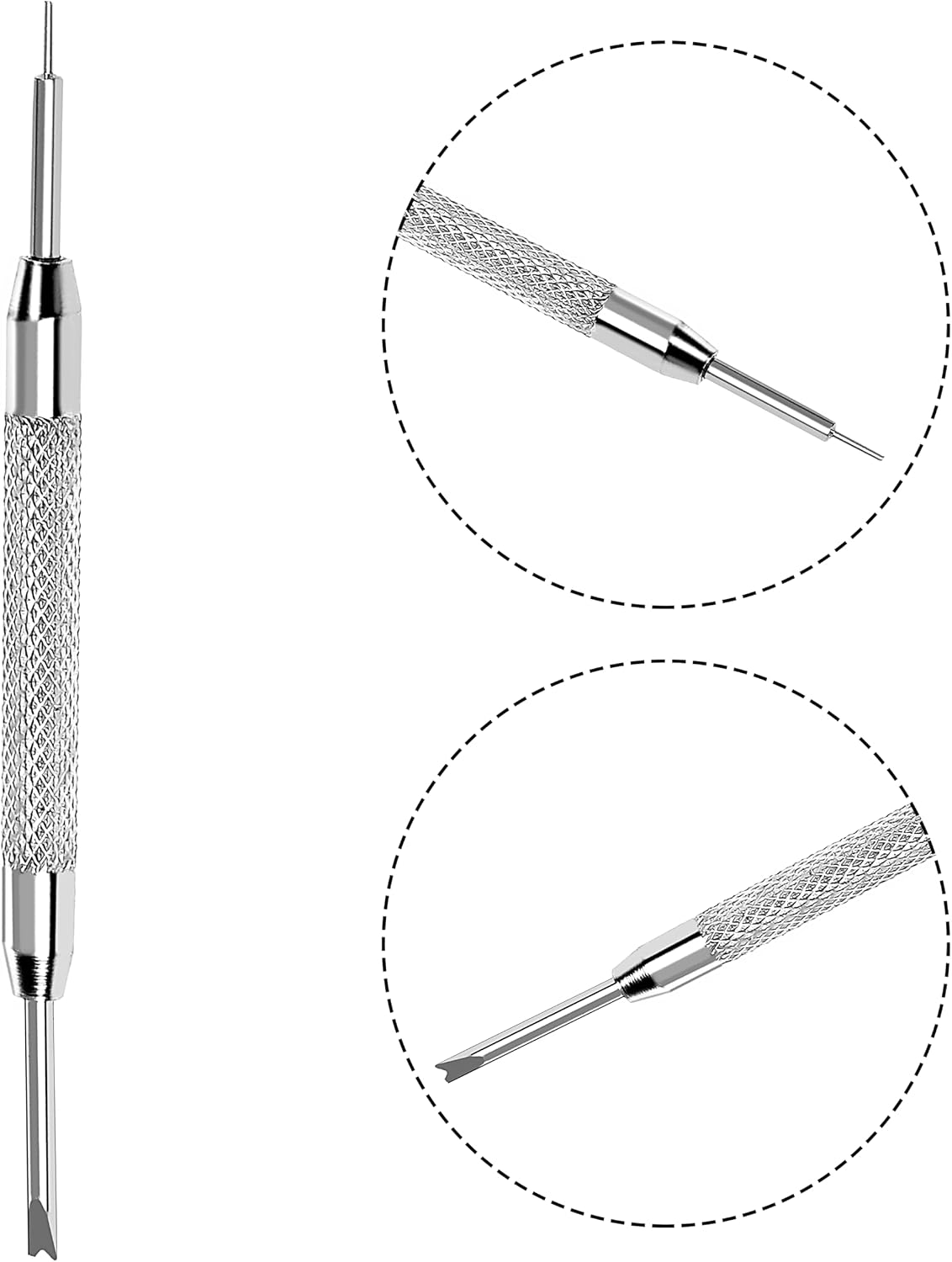360pcs Watch Strap Pins Link Removal Tool Kit Watch Band Spring Bars Pin Remover Repair Tool Kit 8-25mm Stainless Steel