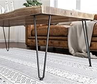 Vista 6 de SMARTSTANDARD Patas de muebles de horquilla de 16 pulgadas, proyectos de bricolaje de metal para el hogar, mesita de noche, mesa de café, Negro