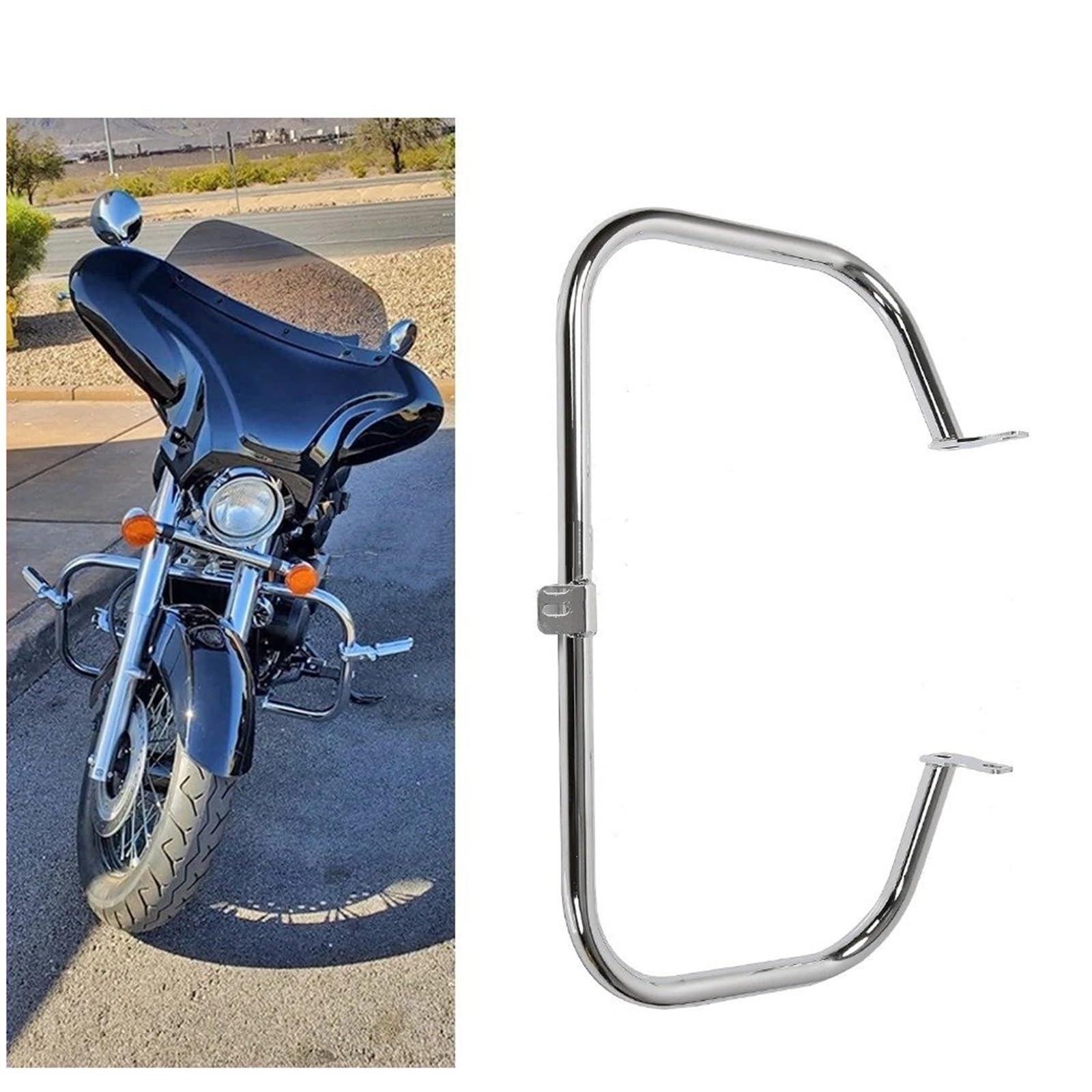 Motorrad Sturzbügel Für Shadow Für Aero VT 750 750C 400 VT750 VT400 2004-2011 Autobahn Motor Schutz Crash Bar Motorrad Crash Stoßstange Vorne Stunt Käfig Motorrad Crash Bar