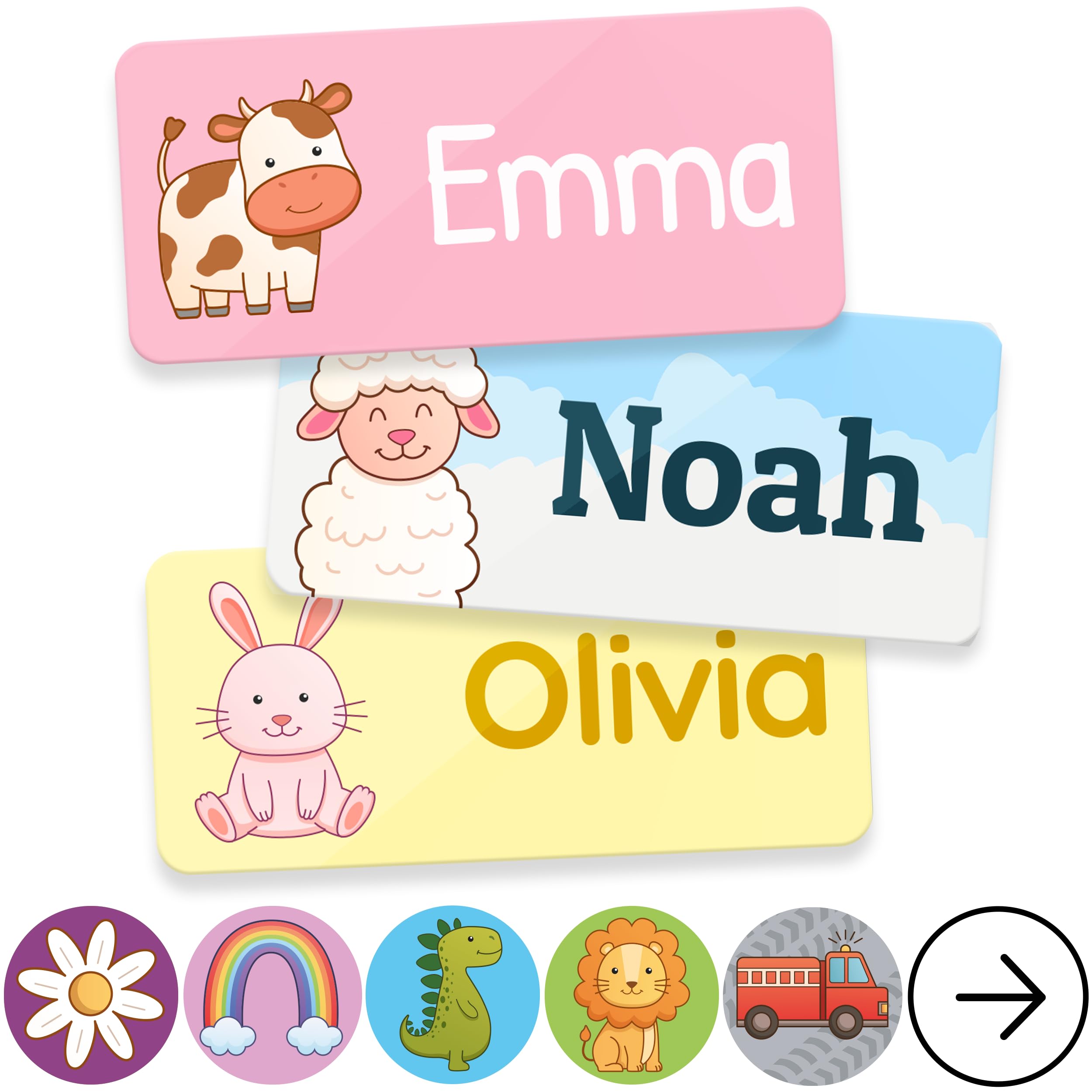 TagBuddy® Personalized Daycare Name Labels for Kids [280pcs] - Waterproof Name Stickers for School, Baby Bottles & Clothing - Custom Name Stickers -