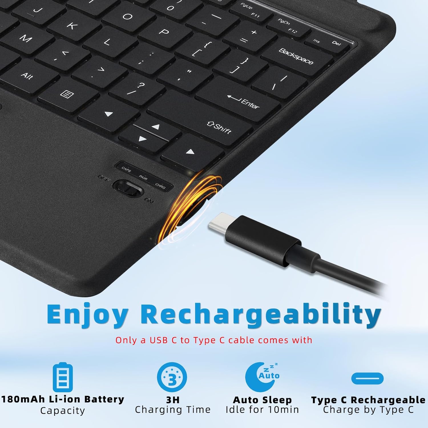 Qulose Keyboard Type-C Charging Port