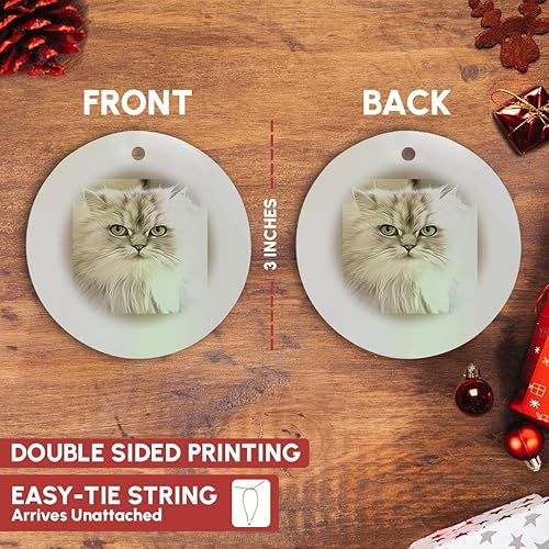 Miniatura 10 de 3dRose pintura de gato persaimagen de pintura de gato persaadornos