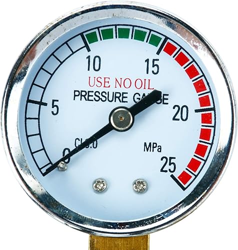 Miniatura 6 de Regulador de argón con caudalímetro Soldador TIG Soldadura MIG Regulador de CO2 de 0 a 25 L/MIN - 0 a 25 MPA Manómetro CGA580 Conexión de entrada