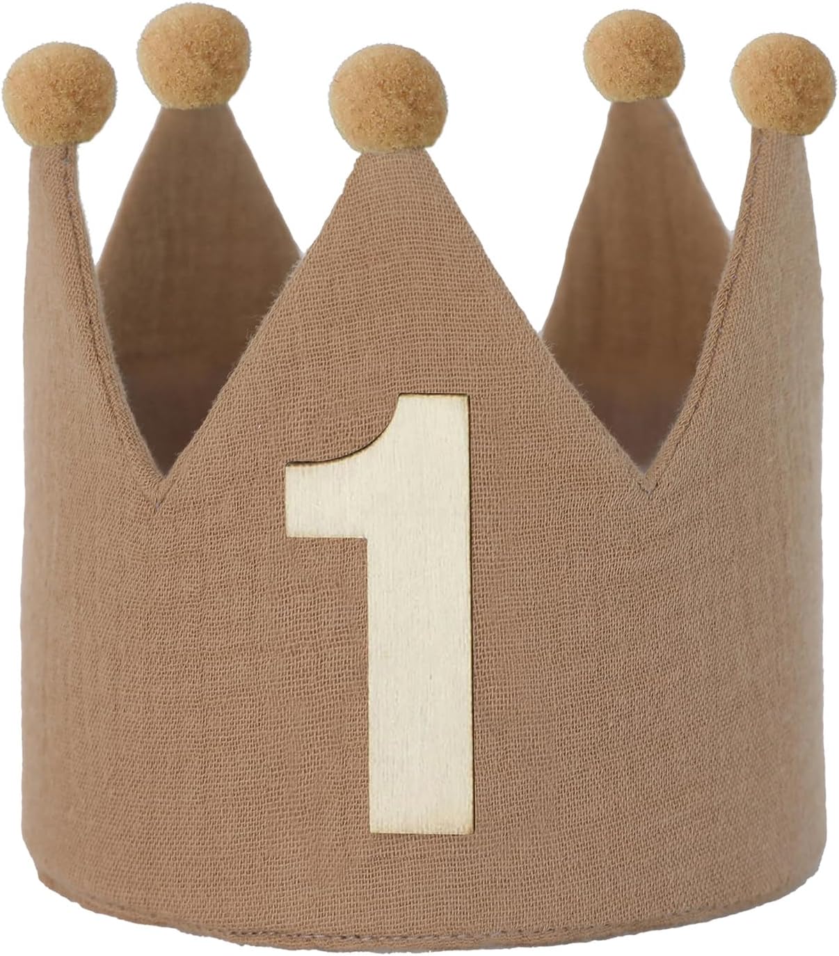 Handmade Crown Hat 1st Birthday for Baby Boy Girl 1-3 Years Birthday Party Decoration Headband