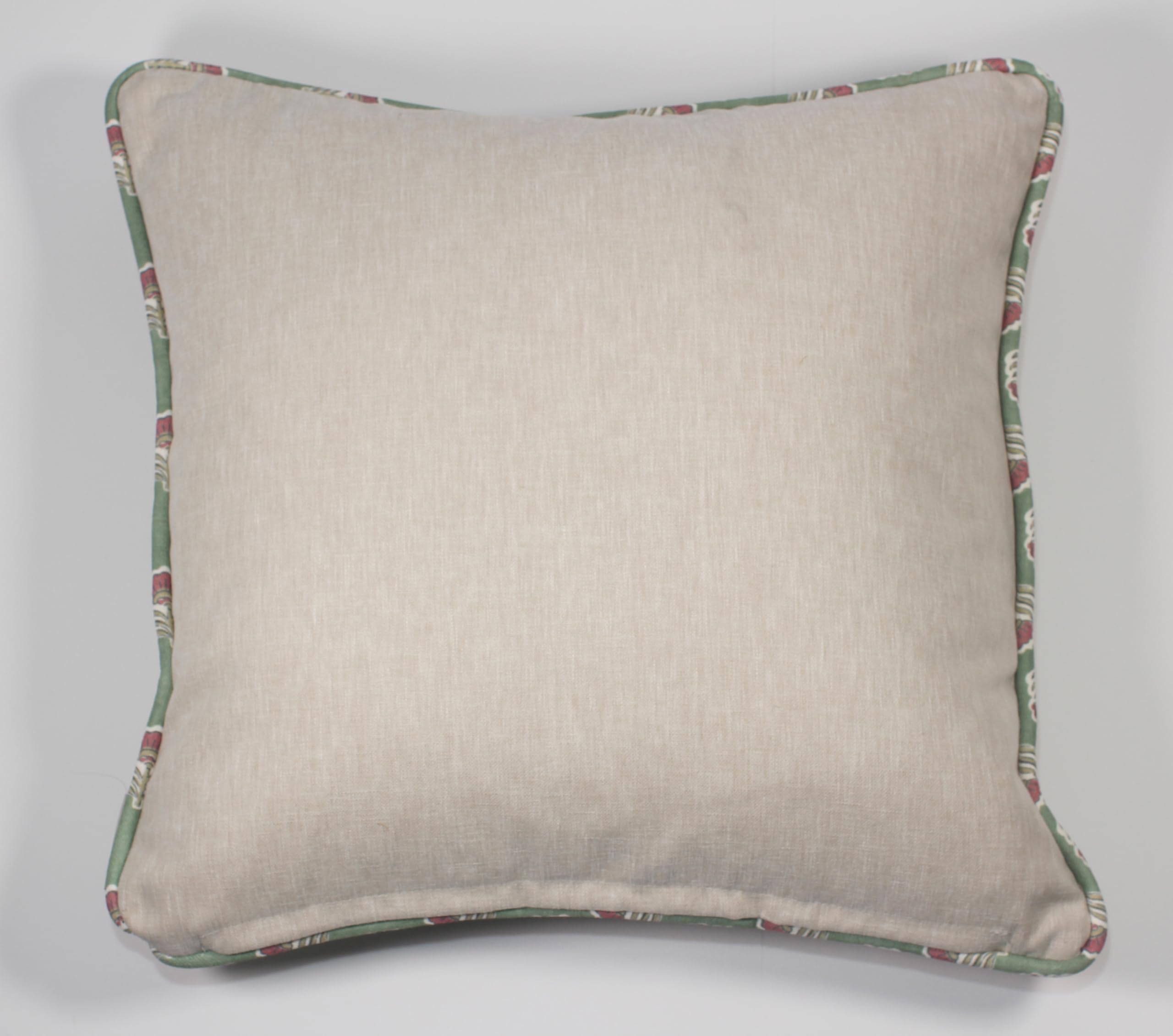 Esselle Home Wallington Floral Moss/Raspberry Cushion