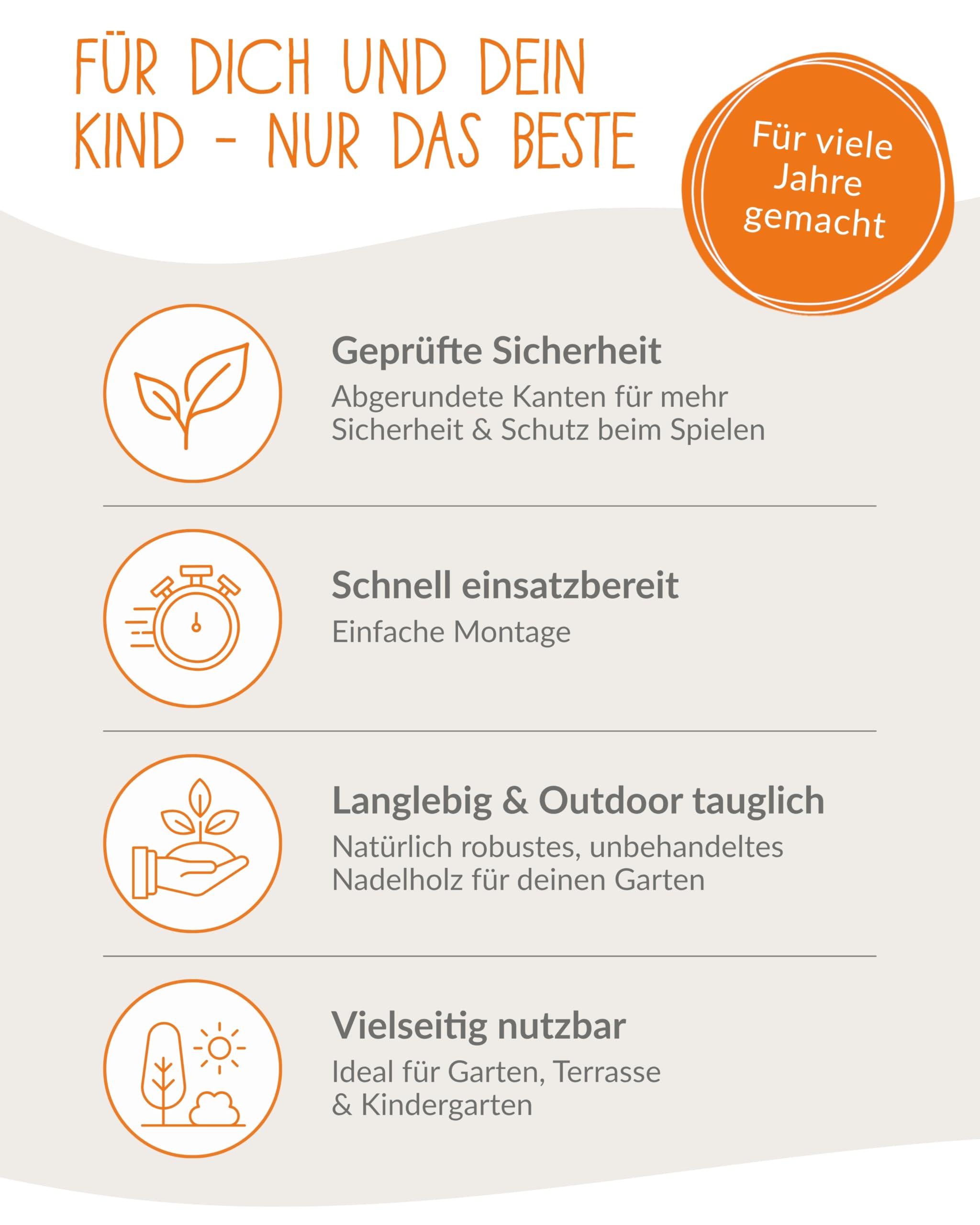 PINOLINO Outdoor Spielhaus Knut aus Massivholz I Kinder Gartenhaus mit Drehtür, 5 Ablagen & 2 Blumenkästen I Spielhaus mit 4 Kreidetafeln für Garten & Terrasse I 116 x 104 x 137 cm
