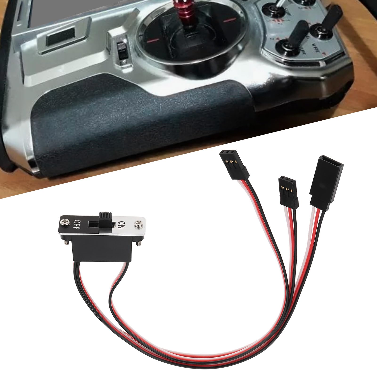 eMagTech Heavy Duty Receiver Switch Compatible with JR Graupner Futaba Compatible with Carson - Image 4