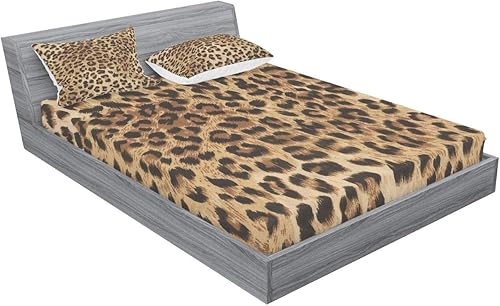 Miniatura 235 de Ambesonne - Juego de sábanas bajeras y fundas de almohada, diseño clásico botánico, plantas de jardín vintage, juego de 3 piezas con estampado