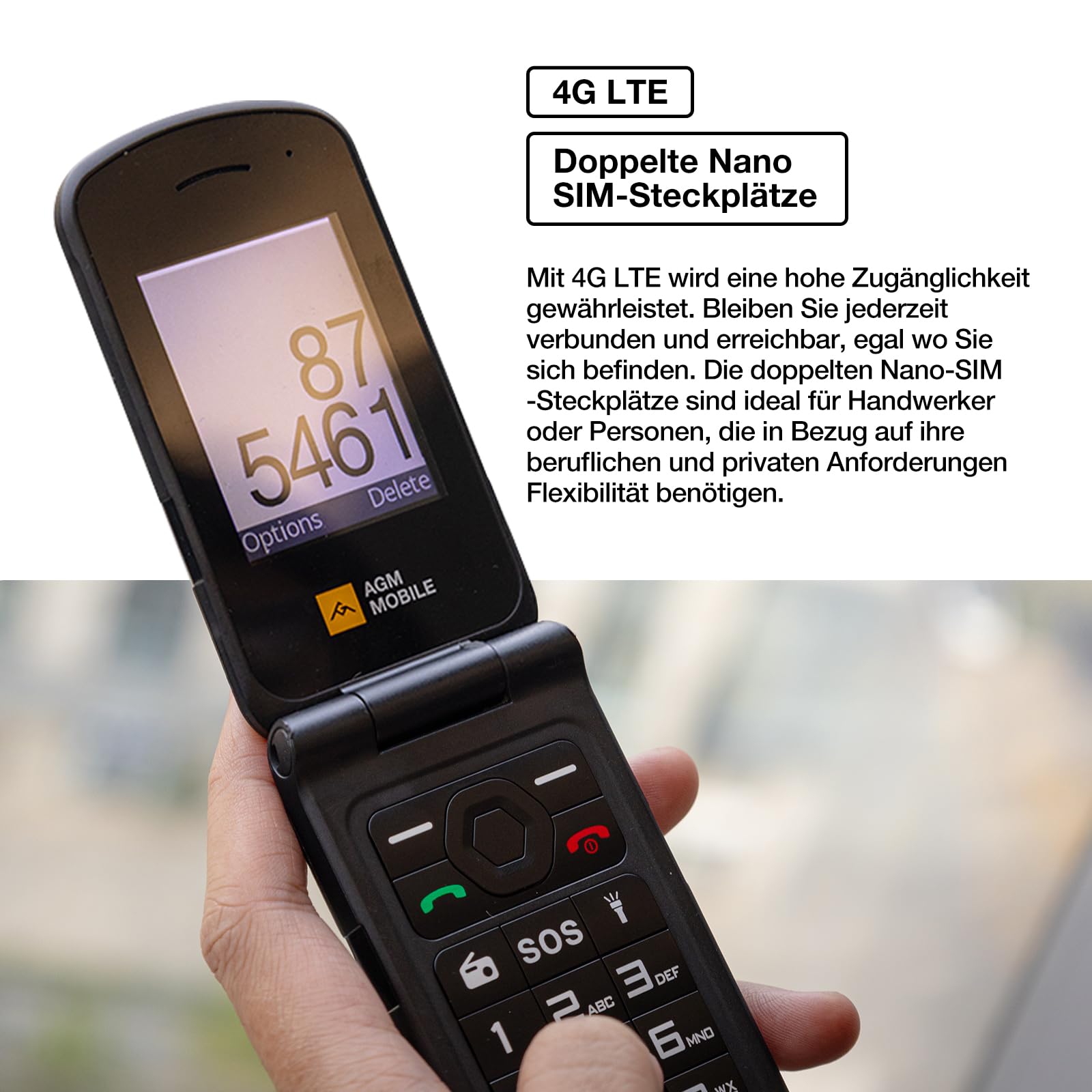 AGM M10 Robusto telefono di base