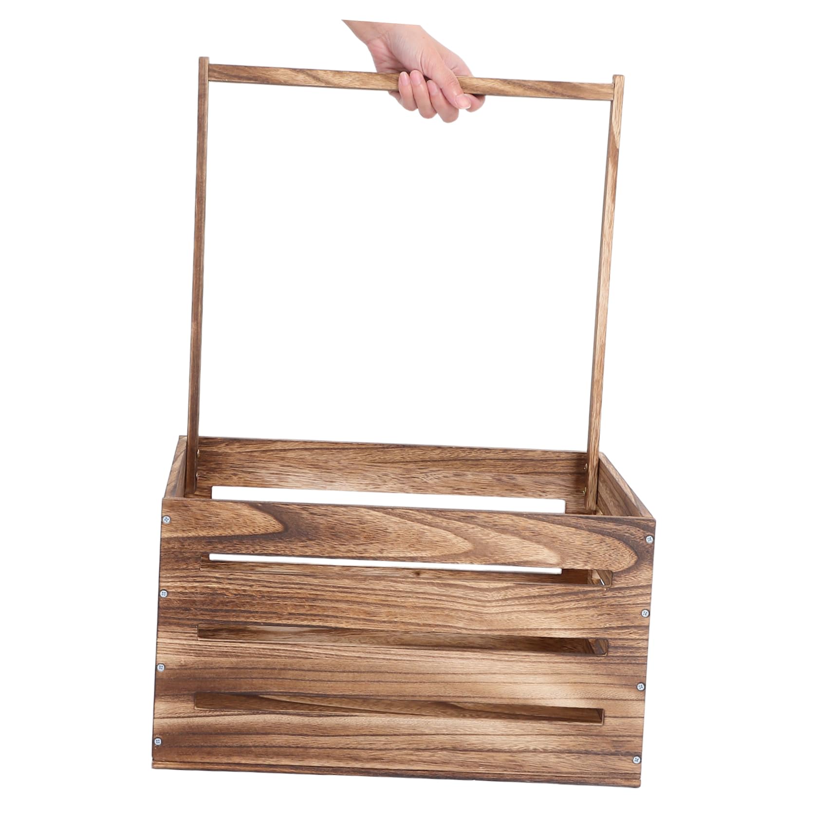 Cesta de Madera con Asa para Baby Shower y Recién Nacidos