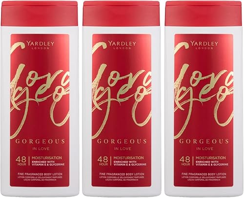 Yardley Gorgeous in Love Fine Fragranced Body Lotion 3 x 400 ml