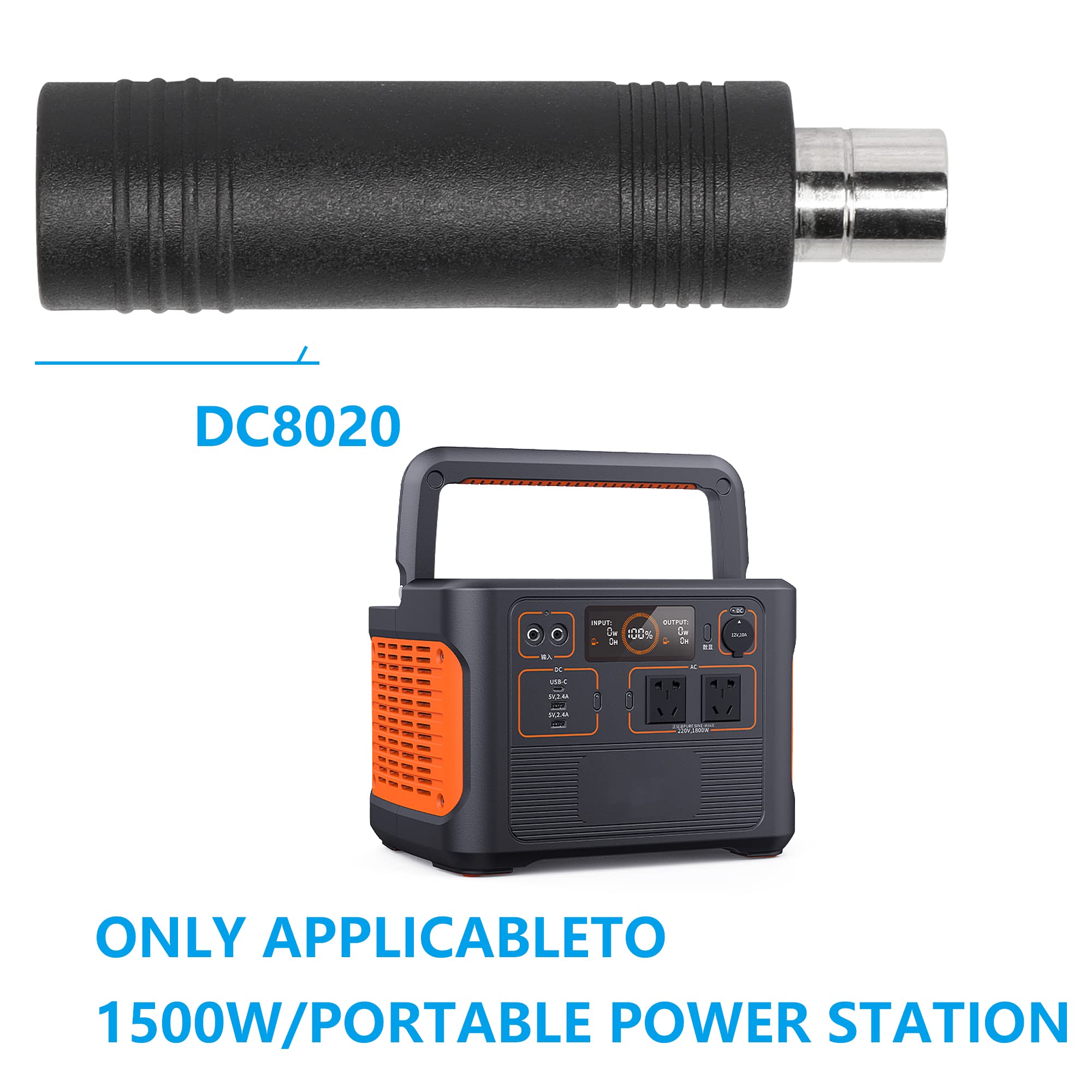 YAODHAOD DC8mm maschio 2pcs, DC7909 maschio a DC8020 femmina e DC7909 femmina a DC8020 maschio adattatore per pannello solare RV centrale elettrica portatile compatibile con serie Jackery Explorer