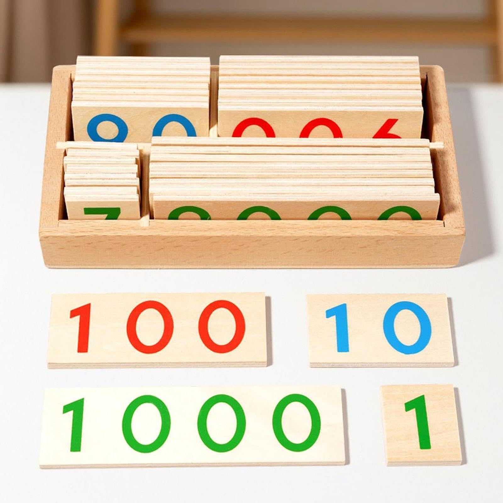 Numero Carte Apprendimento Set Carte Educative Prescolari in Legno Strumento Didattico Conteggio Manualità Adatto per Bambini Insegnanti Casa Scuola
