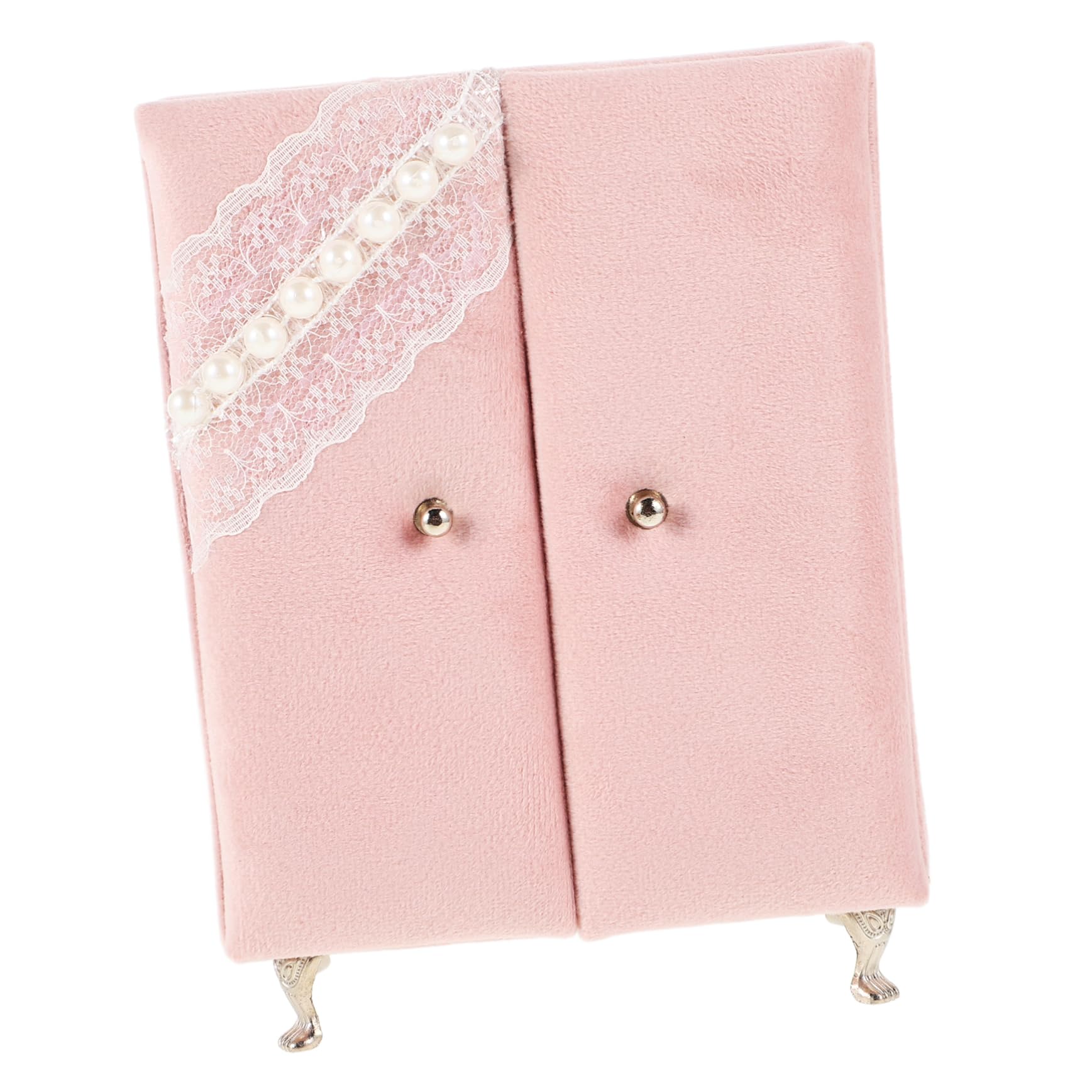 Boîte à bijoux petite en dentelle pour bagues et boucles d'oreilles portable