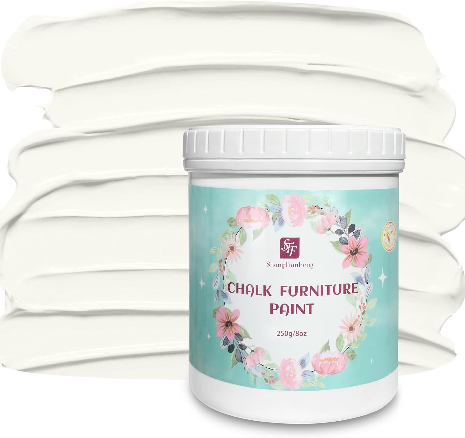 Chalk Paint (Beige for Furniture Acrylic Beige for Dresser Crib Desk Closet Kitchen Cabinet Cupboard Door Odorless Paint Non Toxic Wood Stain Weathered Liquid Wood Paint 15sq.Ft