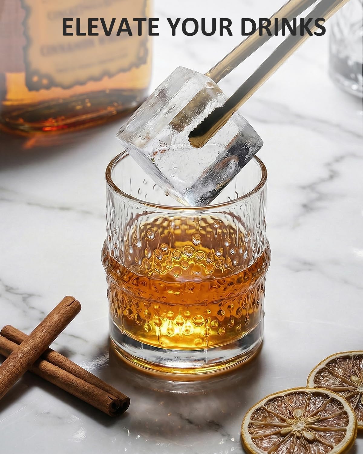 4 Pack Silicone Ice Cube Trays with Lid, 2 Inch Large Ice Cube Molds for Whiskey Cocktails, Easy Release Square Ice Tray for Freezer, Stackable Whiskey Ice Cubes Maker for Bourbon Old Fashioned