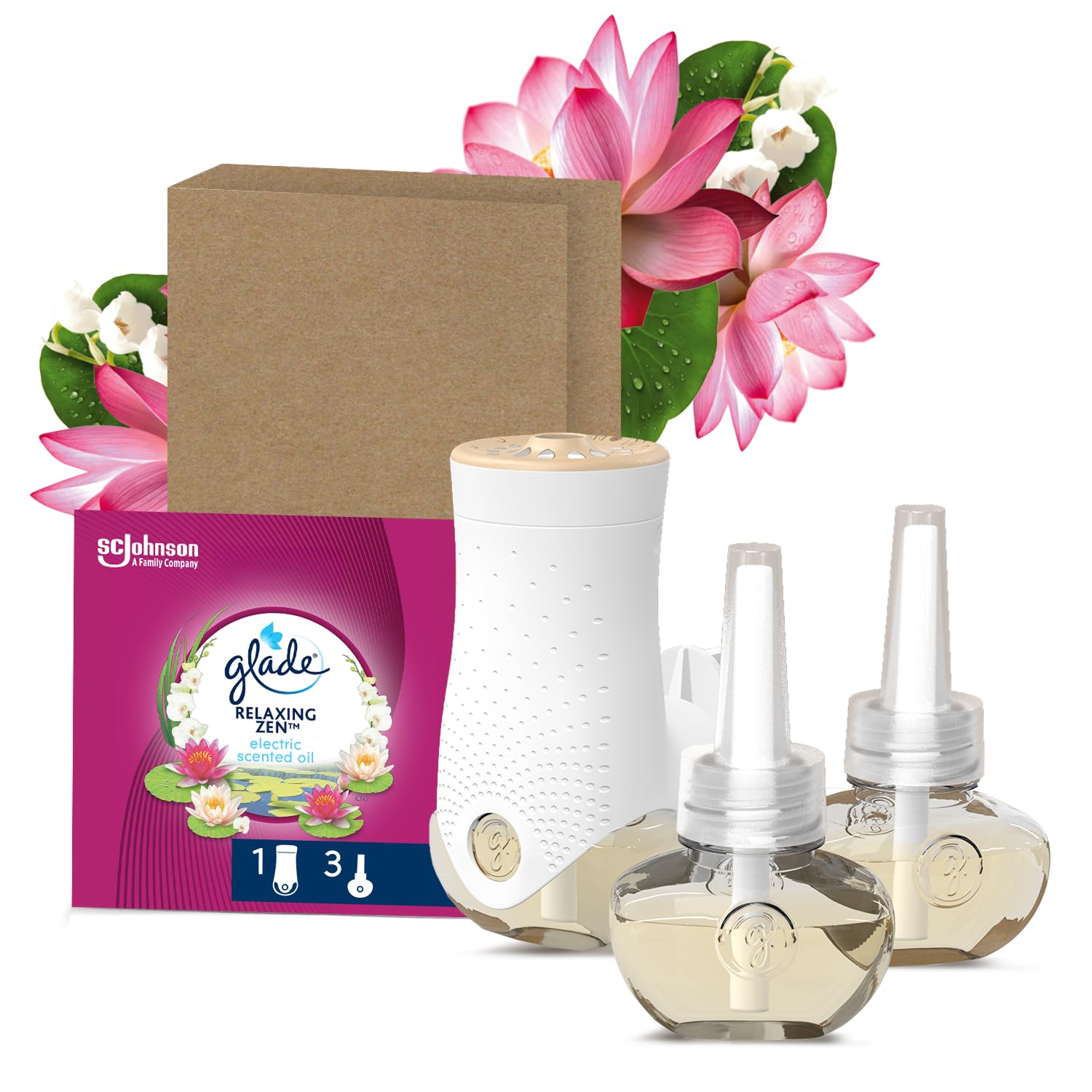 Glade Liquido Elettrico Profumatore per Ambienti Relaxing Zen 1 Base 3 Ric.