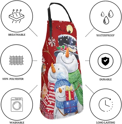 Miniatura 4 de Delantales de cocina resistentes a las manchas impermeables para parrilla barbacoa hornear 27 x 31 pulgadas