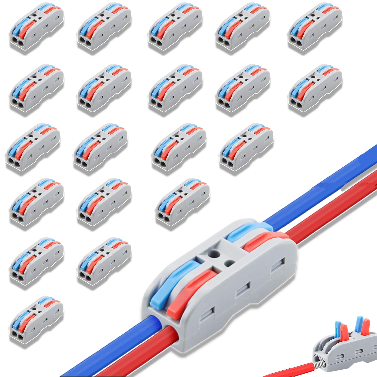 Amazon.co.jp: TUDOUZZZ SPL-2 ワンタッチコネクター 双方向端子台