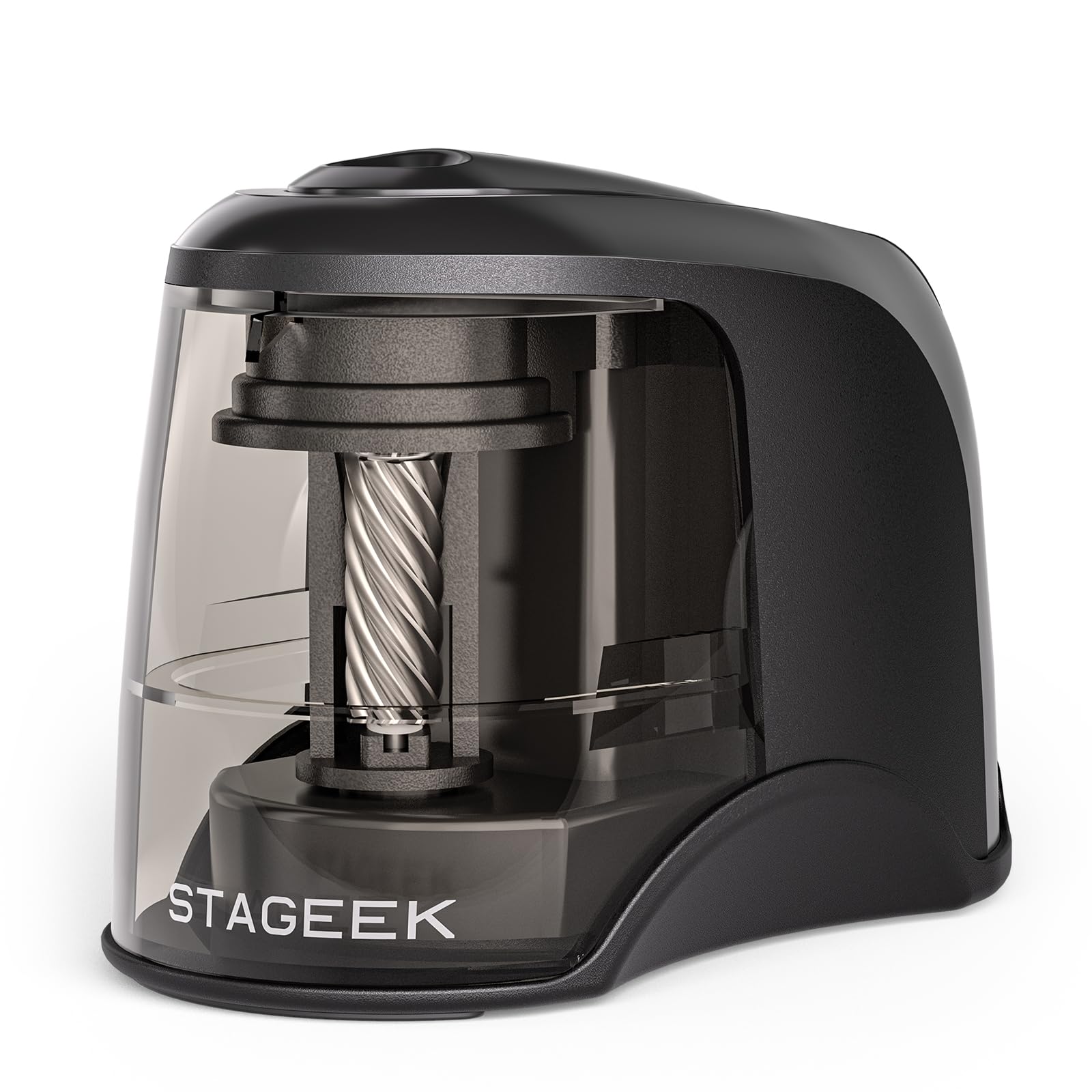 STAGEEK Electric Pencil Sharpener, Plug in or USB/Battery Operated. Fits No.2 and Colored Pencils (6-8mm). Great for School, Classroom, Office and