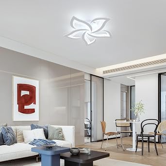 Mordern LED Ceiling Light, 60W 6750LM White LED Ceiling Lamp [Energy Class E]