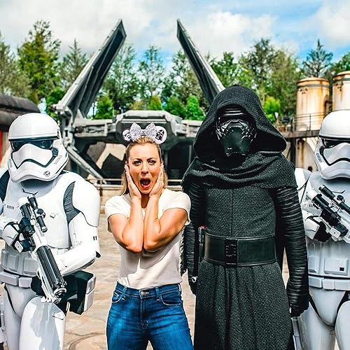 Miniatura 7 de JIAHANG diadema con calavera, con orejas de ratón, lentejuelas y lazo, decoración para fiestas, disfraz, accesorios para la cabeza y para el cabello