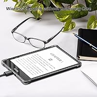 Vista 6 de Funda transparente para Kindle Paperwhite de 6.8 pulgadas, funda delgada y transparente para Kindle Paperwhite 11ª generación 2021 y Kindle