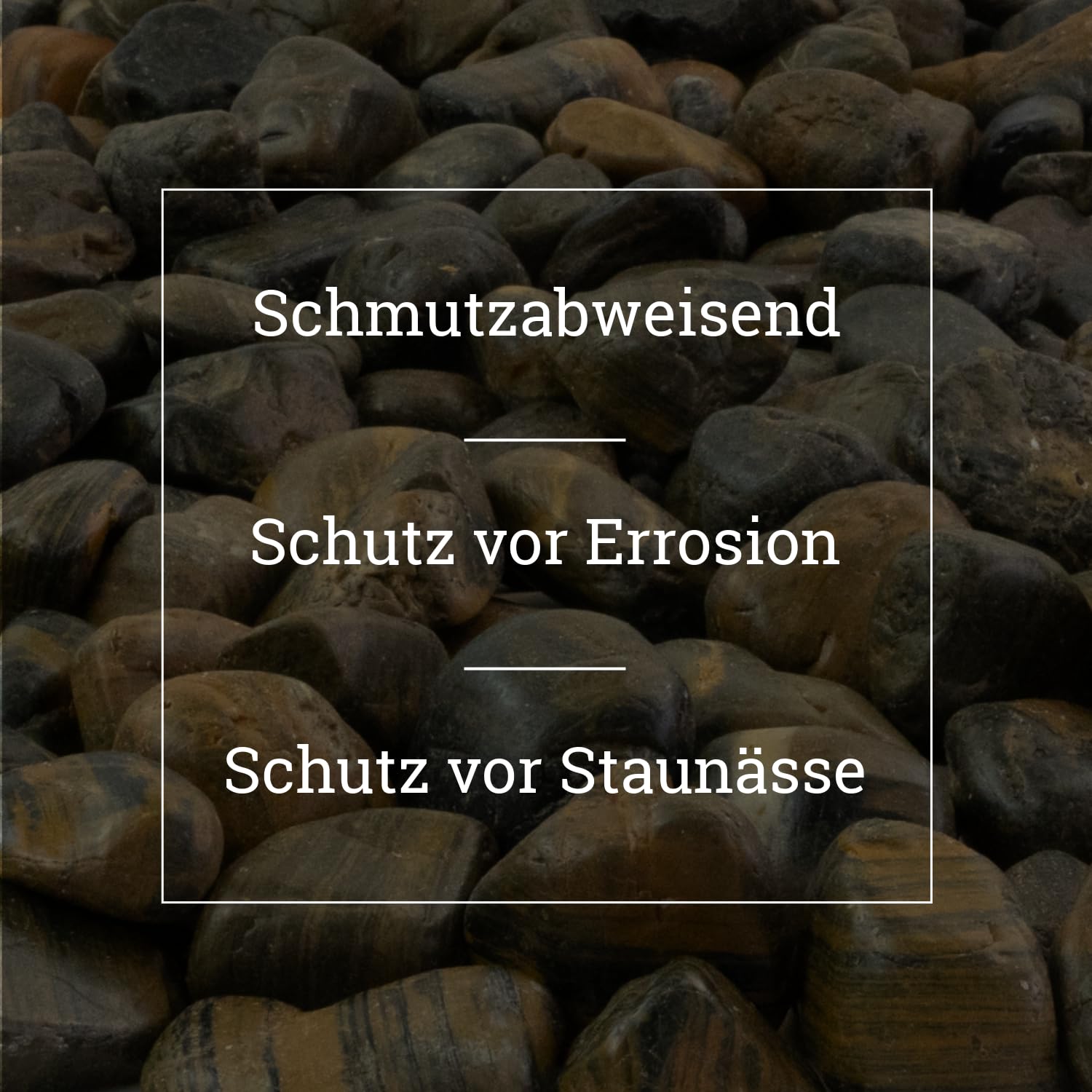 Dekosteine braun poliert 20 kg, Kieselsteine Garten 2-3 cm, Zierkies für Vasen, Flusssteine, Ziersteine, Flusssteine Pflanzen, Deko-Kies, Steine-Garten, Kies, Flusskiesel, braune Steine Deko
