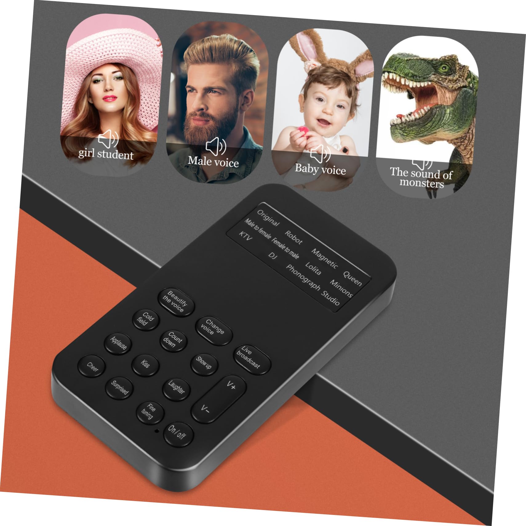 OSALADI 3stücke Mini USB Soundkarte Tragbarer Voice Changer Mit Soundeffekten Für Live-übertragungen Kompatibel Mit Pc Und Smartphone Einfach Zu Bedienen Ohne Treiberinstallation