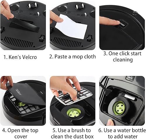 Miniatura 5 de Robot de barrido inteligente para el hogar, aspiradora robótica, regalo de ayuda de limpieza silenciosa para el hogar, robot de barrido automático