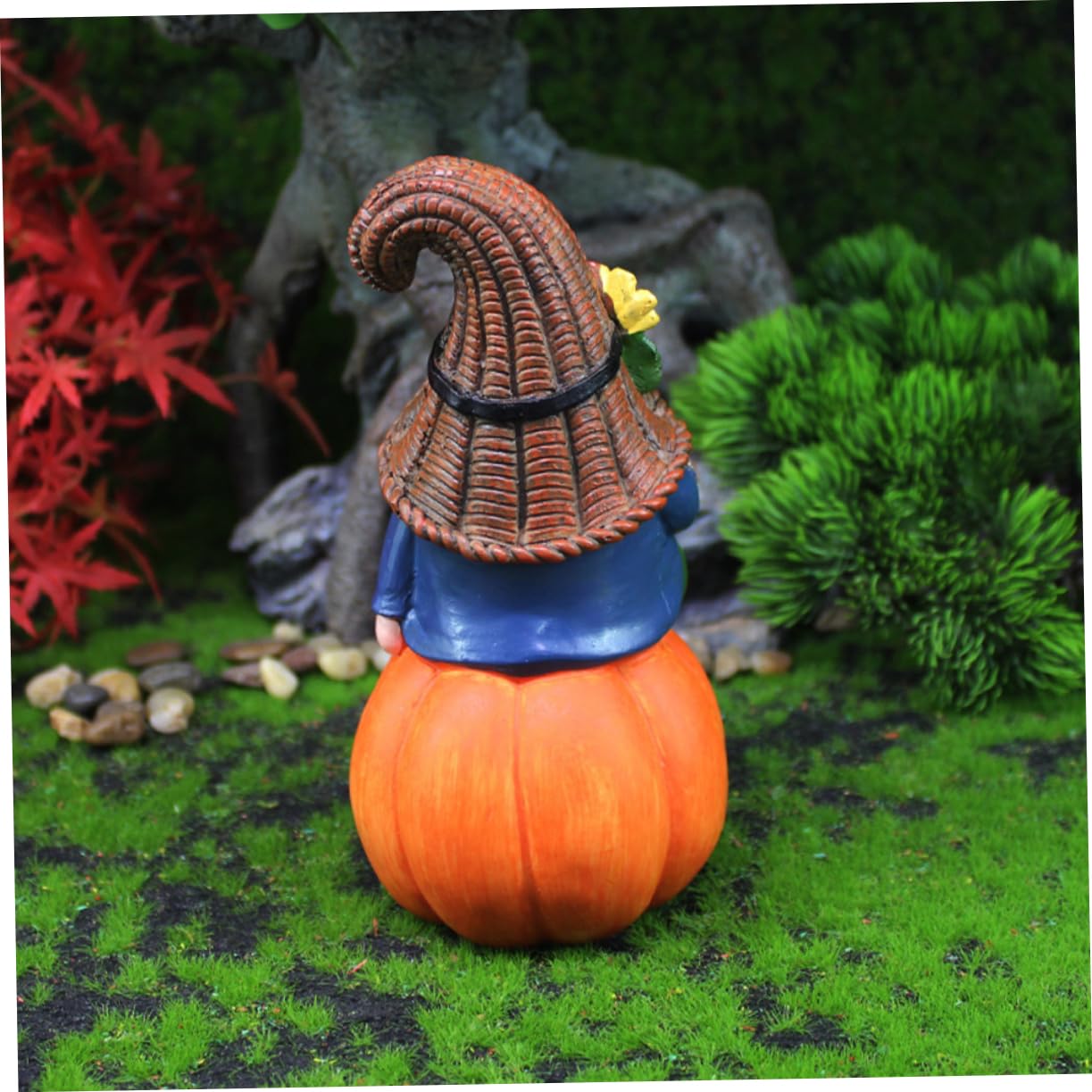 Toddmomy 2pièces GNOME De Jardin Résine Sculpture Décorative De Nain Ornement Humoristique pour Extérieur Et Intérieur pour Noël Et Autres Occasions Festives
