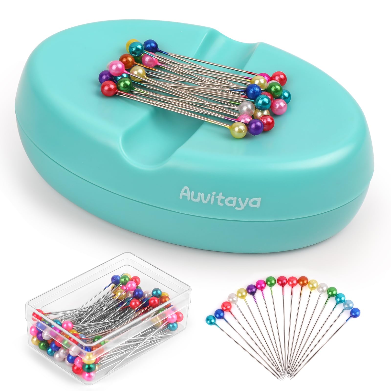 Soporte magnético para alfileres, cojines para coser, pin magnético fuerte, bonito organizador de agujas compacto, soporte para alfileres, soporte de clip de papel para acolchado, accesorios