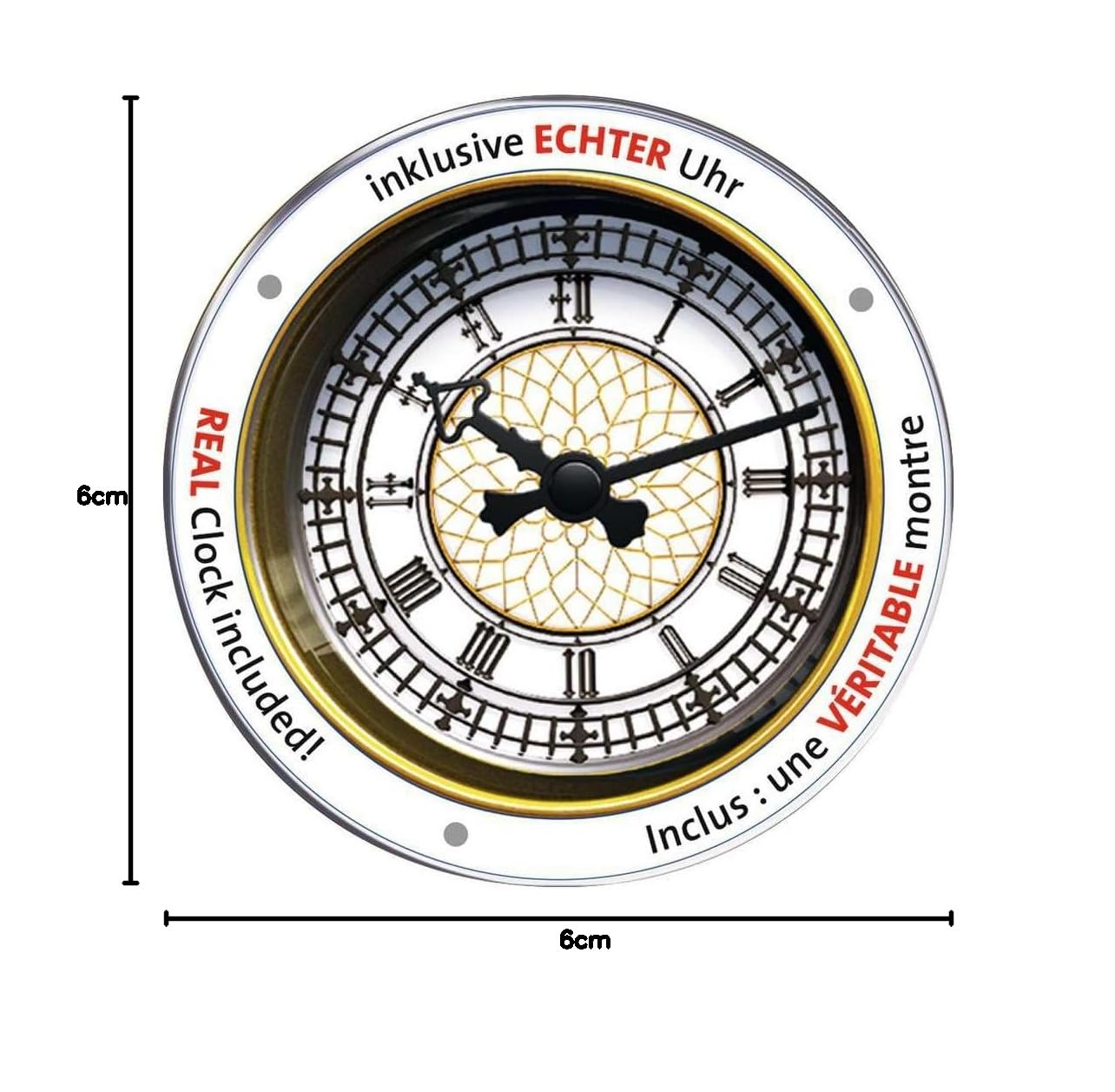 Ravensburger 3D Puzzle 12586 - Big Ben mit Uhr - 216 Teile - Das weltbekannte Londoner Wahrzeichen zum selber Puzzeln ab 8 Jahren: Erleben Sie Puzzeln in der 3. Dimension