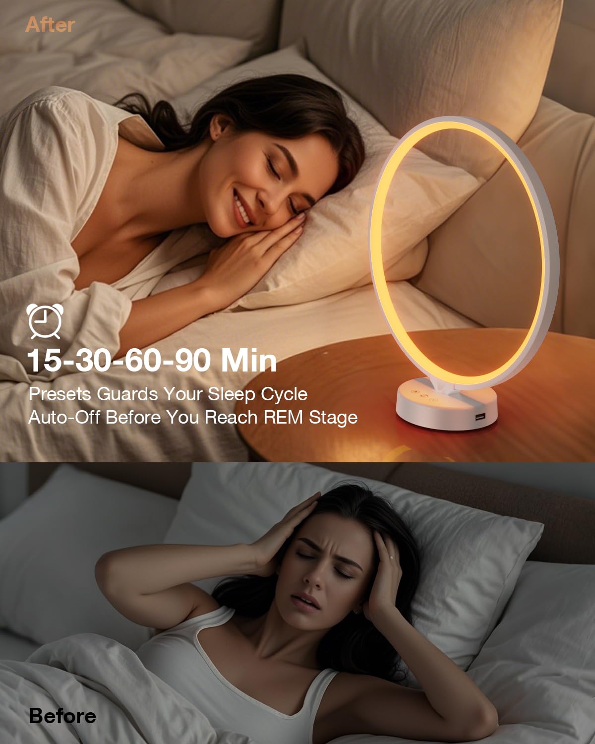 Lámpara solar de terapia de luz de 10000 lux, sin rayos UV con control remoto, 3 temperaturas de color, 4 niveles de brillo y temporizador, luz solar de temporada para el hogar, la oficina