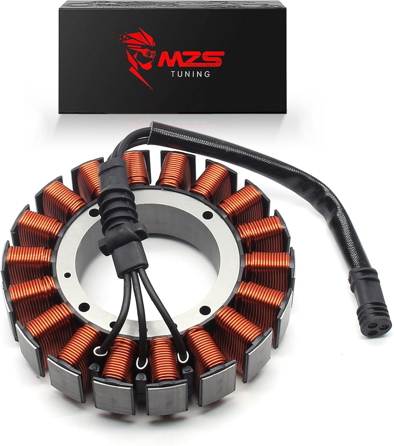MZS Motorcycle Electric Stator Touring Coil 29987-06 50 Amp 3-Phase Compatible with Electra Glide 2006-2016 / Road Glide 2006-2016 / Road King 2006-2016 / Street Glide 2006-2016