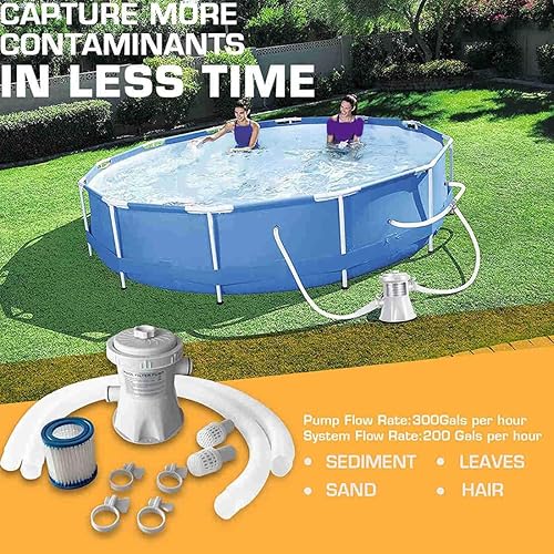 Miniatura 4 de Dark fragrance Bomba de filtro de piscina de 1000 galones sobre el suelo, bomba de cartucho de filtro de piscina, filtro de bomba de agua eléctrica