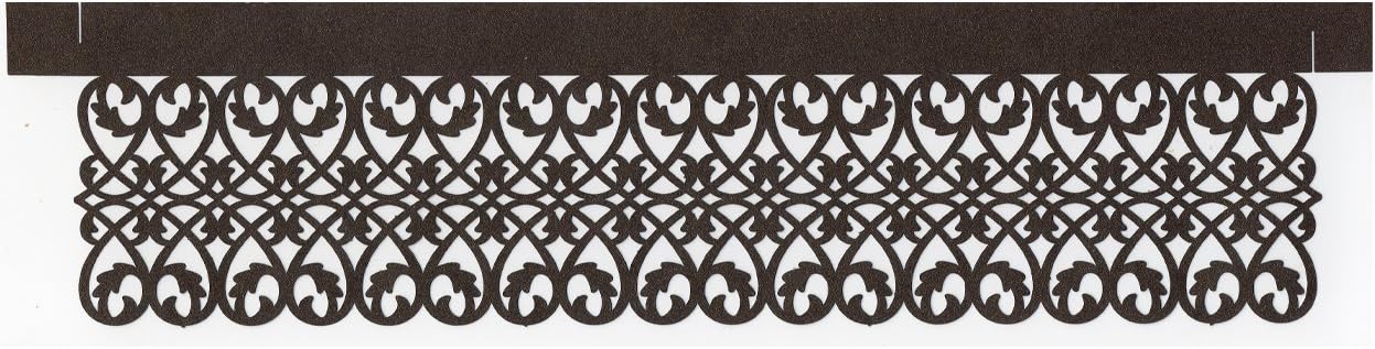 Paper Orchid Filigree Cake Wrap Chocolate, Set of 6