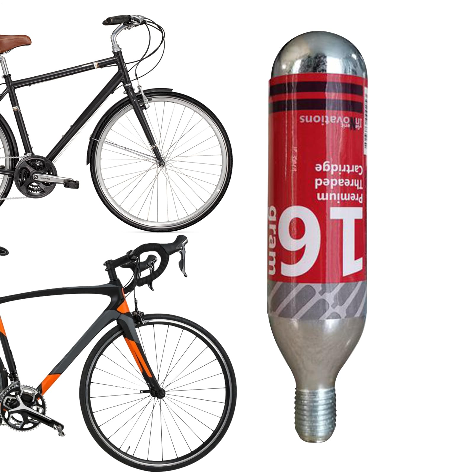 Cartucho de repuesto de neumáticos de aire de 16 g para ciclismo de montaña y ruta 8