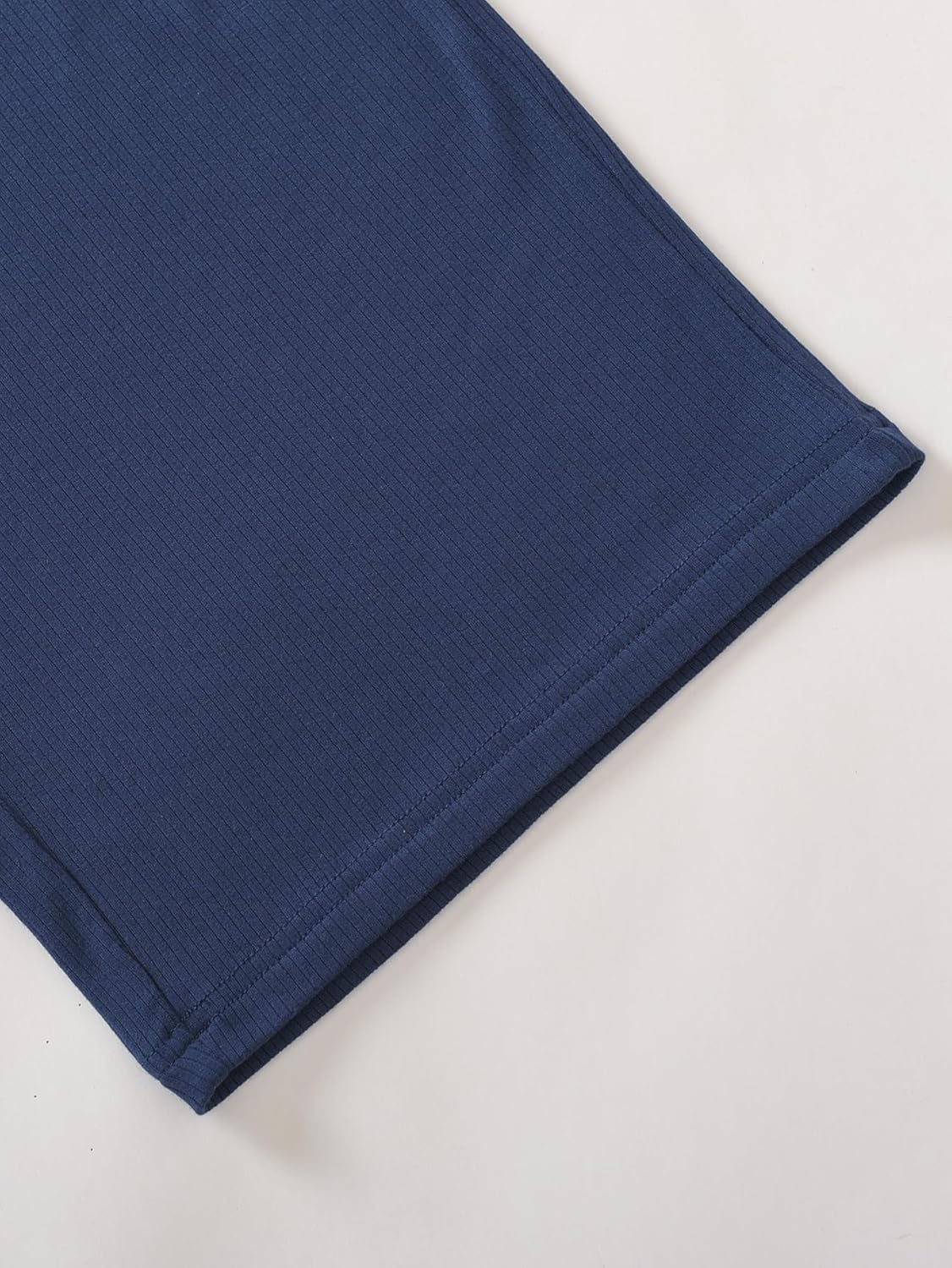 Latuza Women's Soft Lounge Capris Rib Knit Capri Pajama Pants with Pockets - Image 5