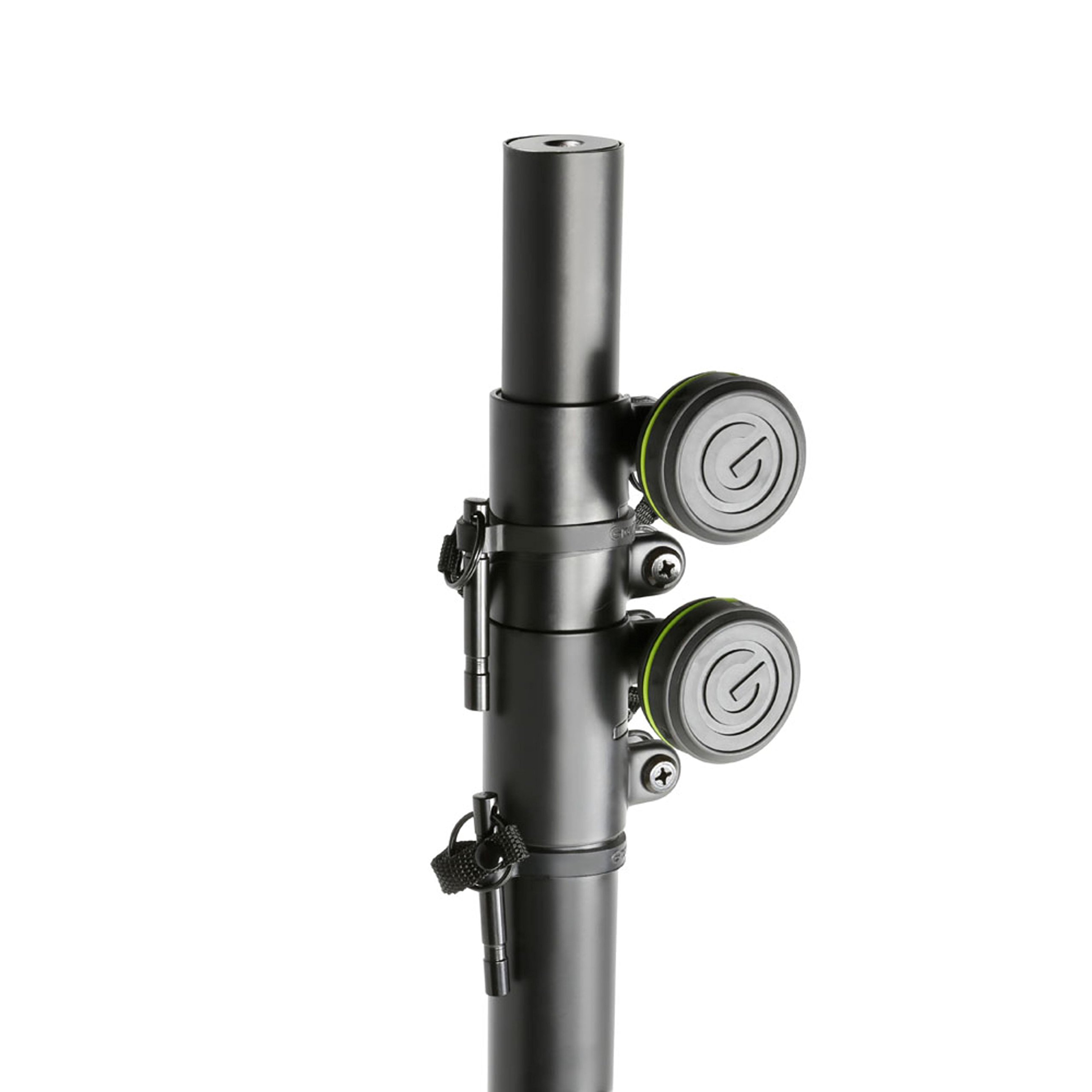 Gravity SP 5522 B - Lautsprecher- und Lichtstativ mit Zwei Auszügen, 30 kg Tragkraft, 3 m maximale Höhe, schwarz