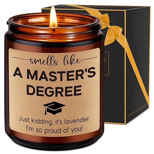 Fairy's Gift Candle, Masters Degree Graduation Gifts for Women Men,