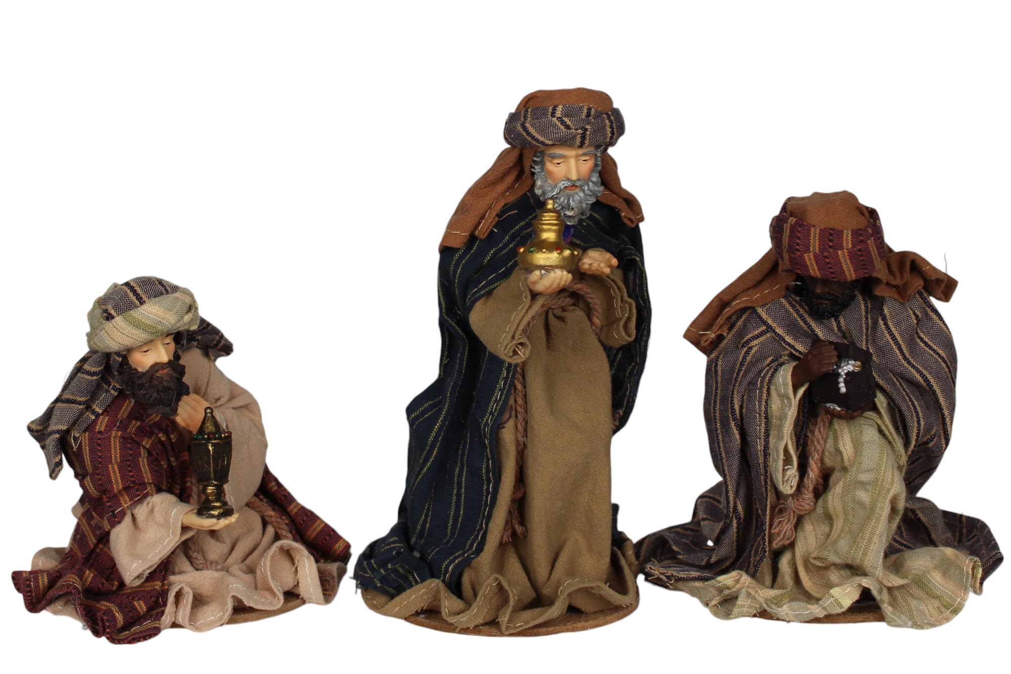 ZICOM Ankleidefigurenset Byzanz, Krippenfiguren klassisch ca. 16cm 10-TLG. Polyresin bekleidet