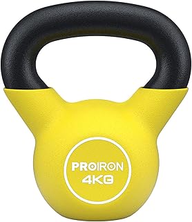 Sponsored Ad - PROIRON Kettlebell, Neoprene, One-Piece Cast Iron Array, Kettle, 8.8 lbs (4 kg), 6 kg, 8 kg, 10 kg, 12 kg, ...