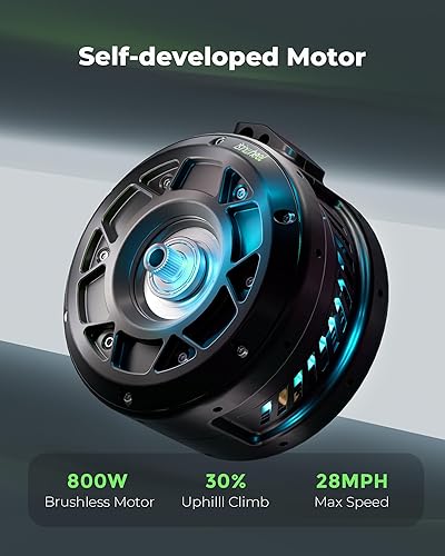 Miniatura 3 de isinwheel Scooter eléctrico GT1GT2 para adultos, velocidad máxima de 28 MPH, rango de 2837 millas, motor de 8001000 W, carga de 330 libras, scooter