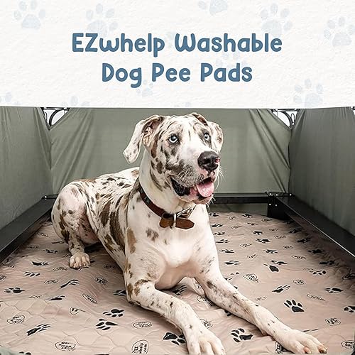 Miniatura 11 de EZwhelp Almohadillas reutilizables para orina de perro, lavables e impermeables para entrenamiento de orinal o partos, almohadilla para cachorros