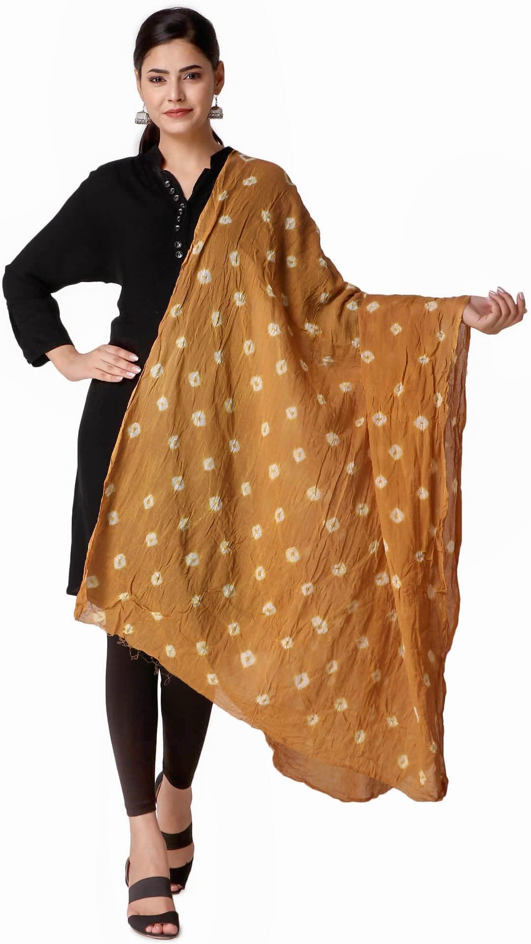 Traditions BazaarWomen's Tie-Dye Pure Cotton Dupatta